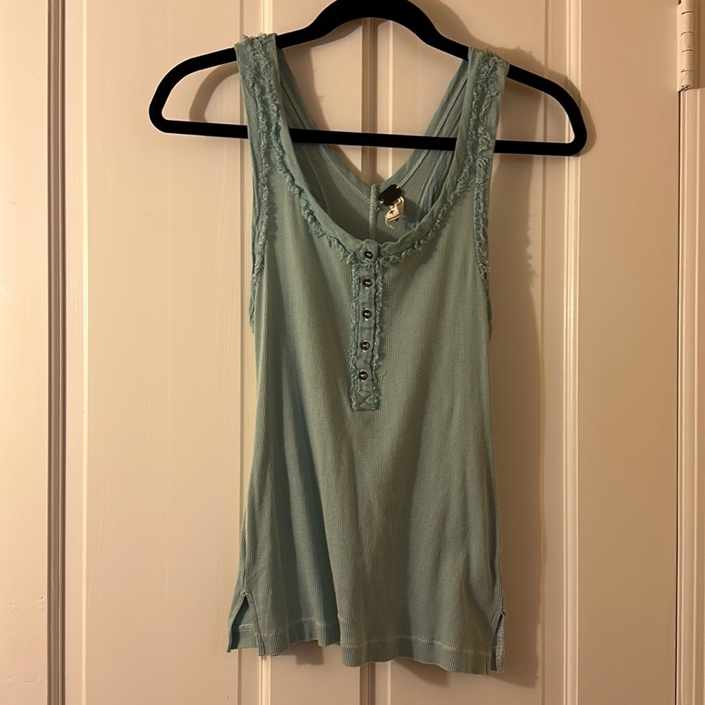 Free People We The Free Button Up Tank Top